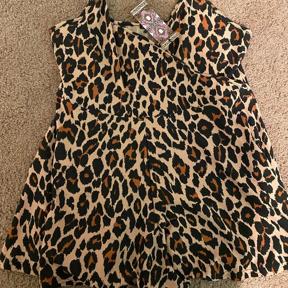 womens leopard romper